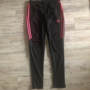 Women’s ADIDAS joggers -pink stripes
